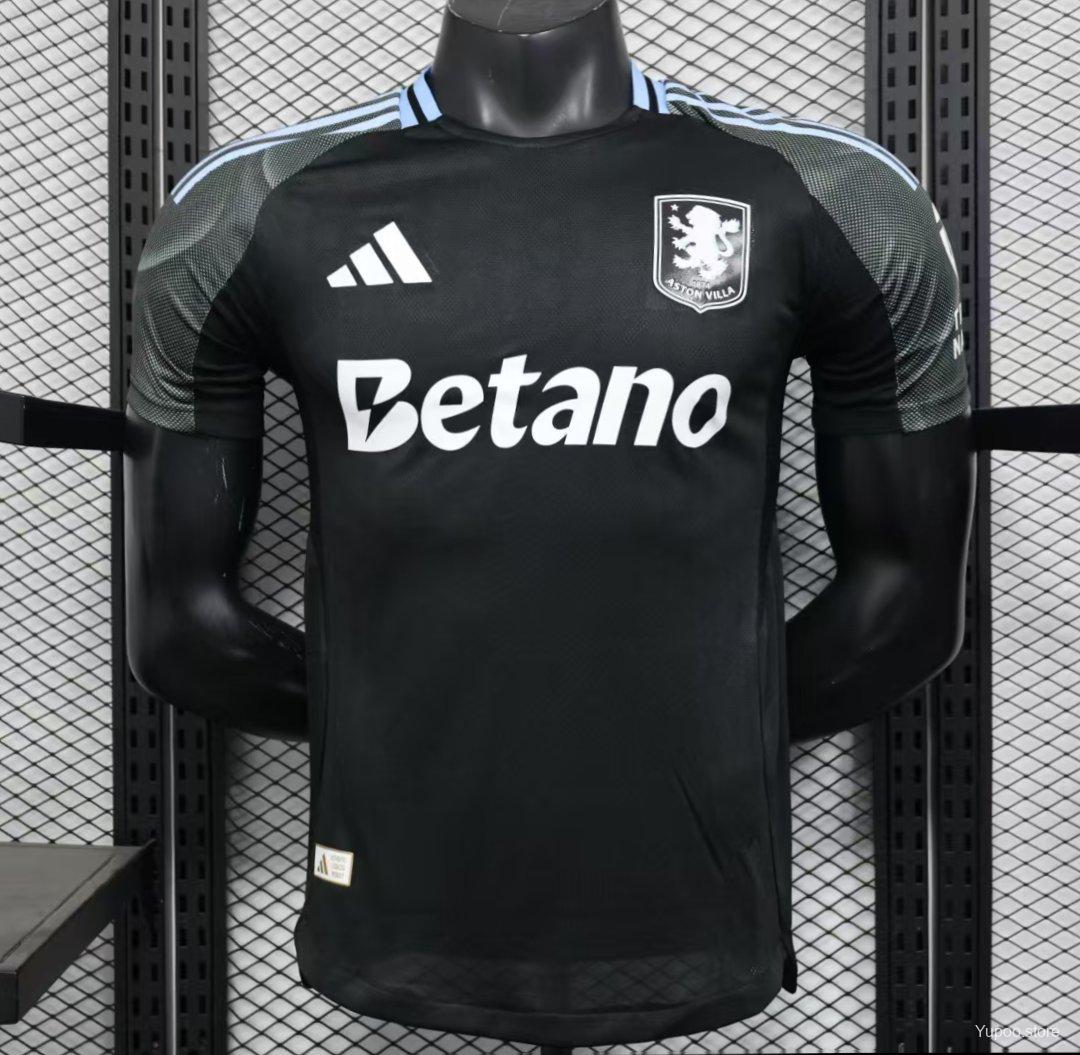 Camiseta de fútbol Aston Villa 2025/26 VISITANTE MANGA CORTA VERSION JUGADOR
